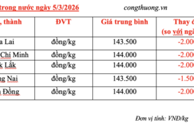Giá tiêu hôm nay 5/3/2026: Sụt giảm sâu