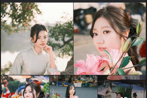 Đến hẹn lại lên, các dịch vụ phục vụ 'nàng thơ' chụp ảnh Tết vào mùa