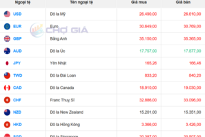 Tỷ giá USD ngày 23/1/2026: Chợ đen giảm mạnh