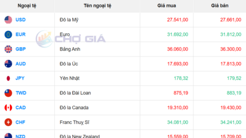 Tỷ giá USD hôm nay 29/10/2025: Đồng bạc xanh biến động mạnh