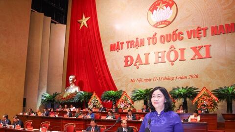 Bà Bùi Thị Minh Hoài tái đắc cử Chủ tịch Ủy ban Trung ương Mặt trận Tổ quốc Việt Nam