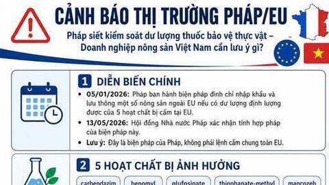 Nông sản Việt cần chú ý quy định mới về thực phẩm nhập khẩu tại Pháp