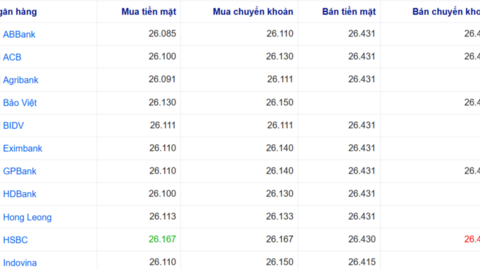 Tỷ giá USD hôm nay 19/6/2026: USD tăng mạnh, lập đỉnh 1 năm