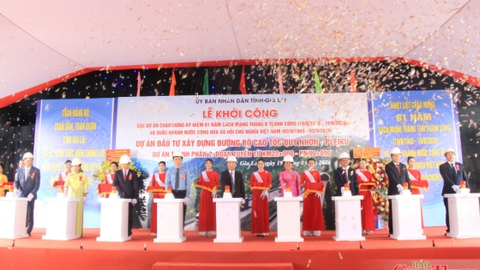 Mừng Quốc khánh, Gia Lai khởi công dự án cao tốc 27.500 tỷ đồng