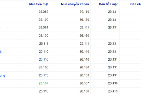 Tỷ giá USD hôm nay 19/6/2026: USD tăng mạnh, lập đỉnh 1 năm