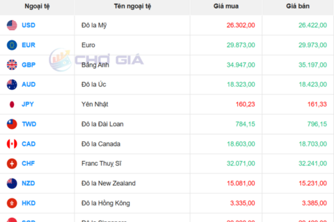 Tỷ giá USD hôm nay 28/7/2026: Tỷ giá trung tâm tăng 10 đồng