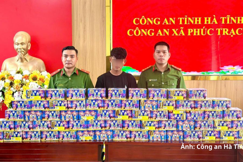 Khởi tố thanh niên vận chuyển hơn 1 tạ pháo nổ từ Quảng Trị ra Hà Tĩnh