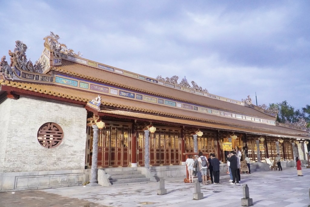 Điện Thái Hòa là di tích văn hóa thuộc Di sản thế giới UNESCO ở Việt Nam đầu tiên đạt chuẩn công trình xanh (Ảnh: Đ.Minh)