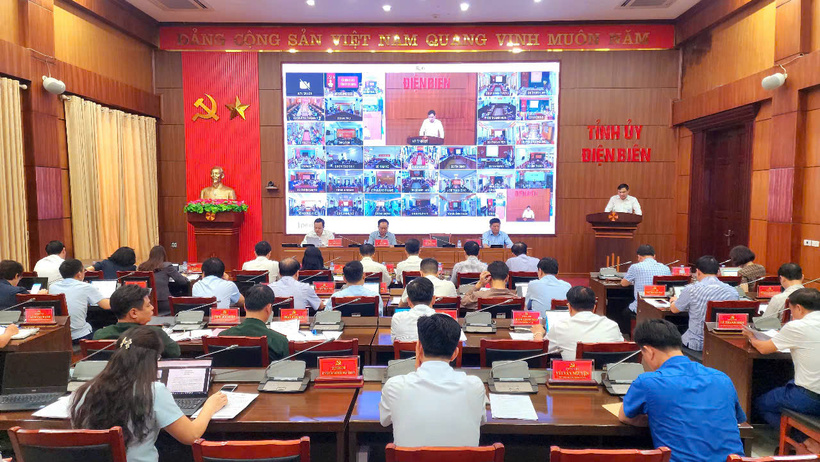 Hội nghị lần thứ 26, Ban Chấp hành Đảng bộ tỉnh Điện Biên khóa XIV, nhiệm kỳ 2020 - 2025. Ảnh: Trung Kiên