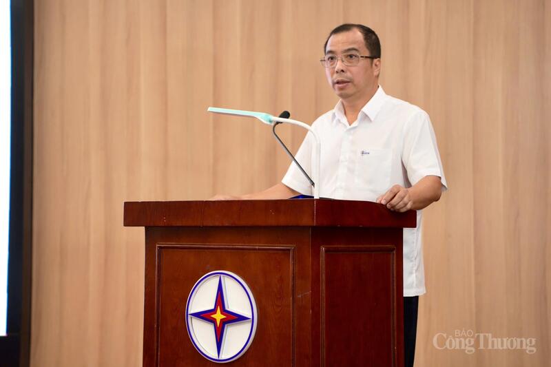 Ông Ngô Sơn Hải - Phó Tổng giám đốc EVN phát biểu tại hội nghị