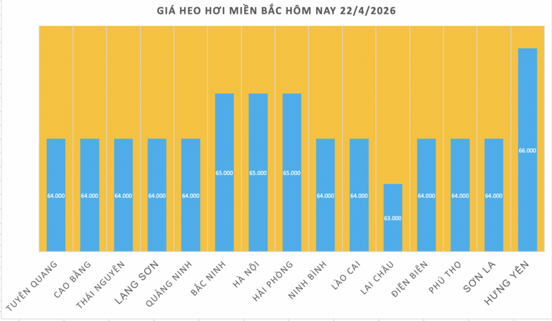 Giá heo hơi hôm nay 22/4/2026: Dao động từ 63.000 - 69.000 đồng/kg - 1