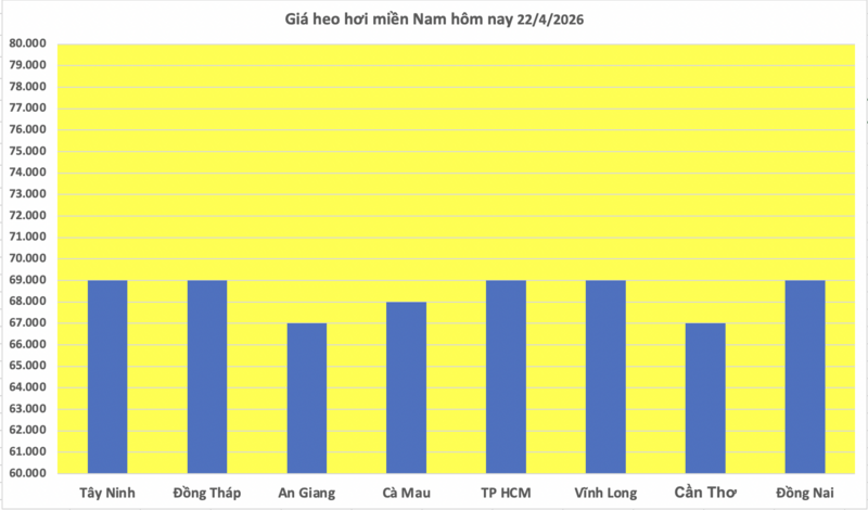 Giá heo hơi hôm nay 22/4/2026: Dao động từ 63.000 - 69.000 đồng/kg - 3