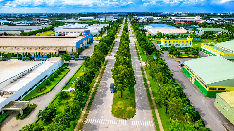 Không gian sản xuất công nghiệp xanh, hiện đại tại một khu công nghiệp ở phía Nam. Ảnh: ST