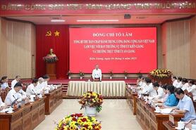 Tổng Bí thư Tô Lâm: Kiến tạo trục phát triển “núi - đồng bằng - biên giới - biển đảo”