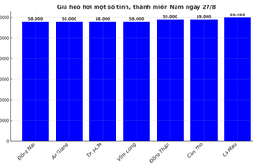 Giá heo hơi hôm nay 27/8/2025: Nhiều địa phương giảm mạnh
