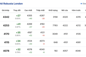 Giá cà phê hôm nay 5/12/2025: Tiếp tục rớt giá sâu