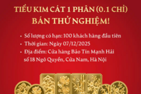 Bảo Tín Mạnh Hải ra mắt vàng Tiểu Kim Cát giá trị tích lũy