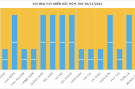 Giá heo hơi hôm nay 30/12/2025: Biến động trái chiều