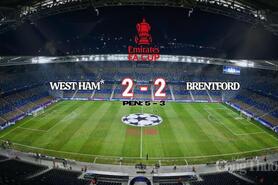 West Ham thắng nghẹt thở trên loạt luân lưu, vào tứ kết FA Cup