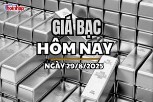 Giá bạc hôm nay 29/8/2025: Bạc đảo chiều tăng
