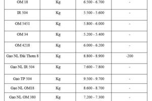 Giá lúa gạo hôm nay ngày 8/1/2026: Gạo xuất khẩu đảo chiều giảm