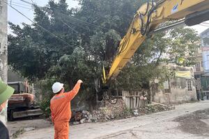 Xã Đại Thanh cưỡng chế thu hồi đất thực hiện dự án trọng điểm