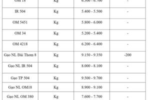 Giá lúa gạo hôm nay ngày 4/3/2026: Gạo xuất khẩu biến động nhẹ