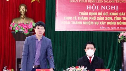 Thẩm định TP. Sầm Sơn hoàn thành nhiệm vụ xây dựng nông thôn mới