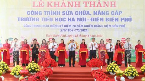 Khánh thành công trình 65 tỷ đồng Hà Nội hỗ trợ tỉnh Điện Biên