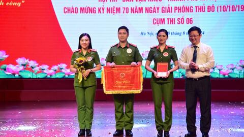 Công an TP giành giải Nhất Hội thi Dân vận khéo Cụm 6