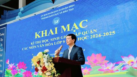 Hơn 900 học sinh thi chọn học sinh giỏi các môn văn hóa