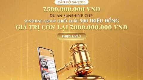 Phiên livestream đặt giá NobleGo tối 8/7: Khách sở hữu căn hộ cao cấp Sunshine City rẻ hơn 2 tỷ đồng