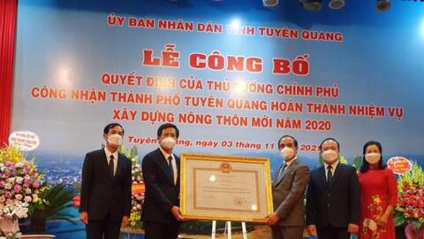 Thành phố Tuyên Quang hoàn thành nhiệm vụ xây dựng nông thôn mới