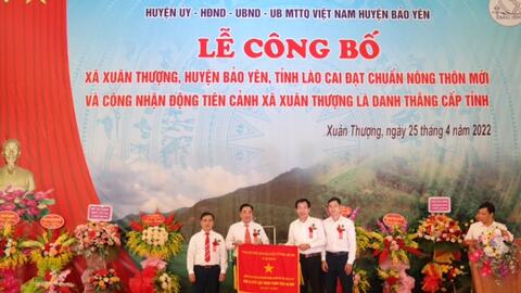 Xuân Thượng tự hào đón Bằng công nhận đạt chuẩn NTM