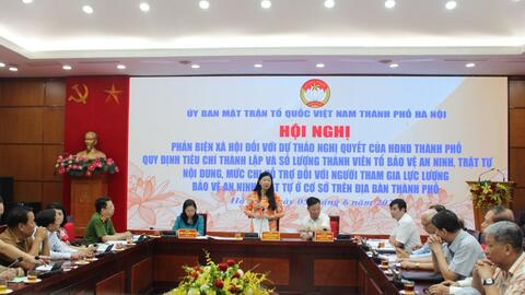 Hà Nội lấy ý kiến thành lập Tổ bảo vệ an ninh trật tự