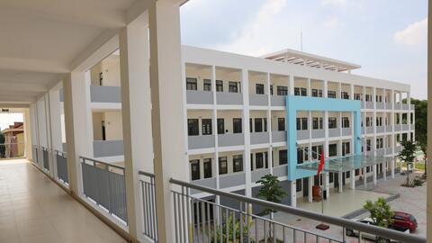 Trường học khang trang, hiện đại sẵn sàng chào năm học mới