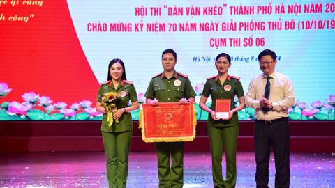 Công an TP giành giải Nhất Hội thi Dân vận khéo Cụm 6