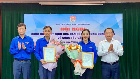 Tỉnh đoàn Hải Dương có tân lãnh đạo