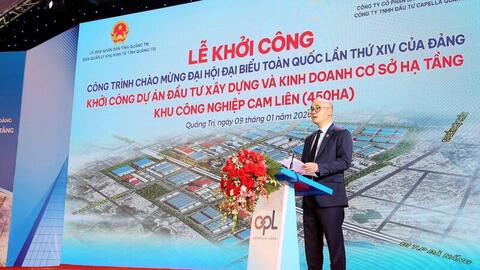 Quảng Trị: Khởi công Khu công nghiệp Cam Liên rộng 450 ha