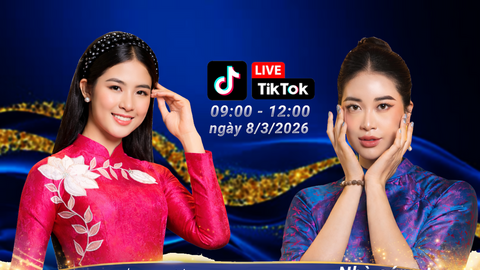 Hoa hậu Ngọc Hân, Tiktoker Quỳnh Trang livestream ‘Sức sống hàng Việt’