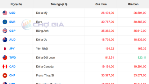 Tỷ giá USD ngày 24/4/2026: 'Chợ đen' tiếp đà giảm, ngân hàng tăng nhẹ