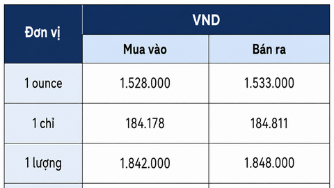 Giá bạc hôm nay 31/7/2026: Bạc miếng, bạc thỏi bật tăng