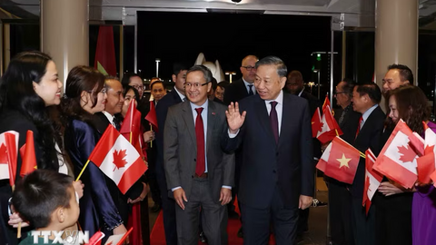 Tổng Bí thư, Chủ tịch nước Tô Lâm bắt đầu thăm cấp Nhà nước tới Canada