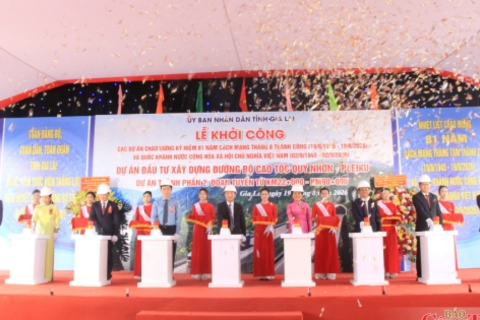 Mừng Quốc khánh, Gia Lai khởi công dự án cao tốc 27.500 tỷ đồng