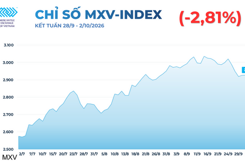 Sắc đỏ bao trùm thị trường hàng hóa, MXV-Index giảm 2,81%