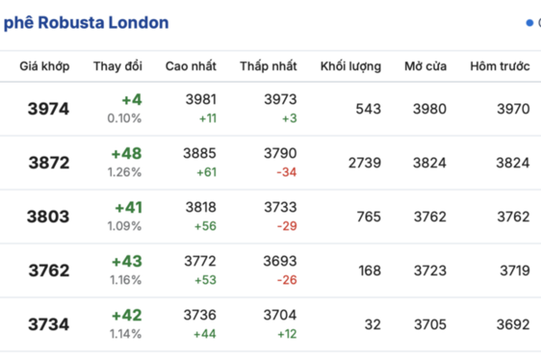 Giá cà phê hôm nay 25/12/2025: Bật tăng mạnh mẽ