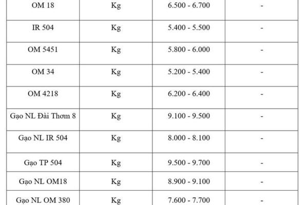 Giá lúa gạo hôm nay ngày 24/2/2026: Gạo xuất khẩu tăng giảm trái chiều