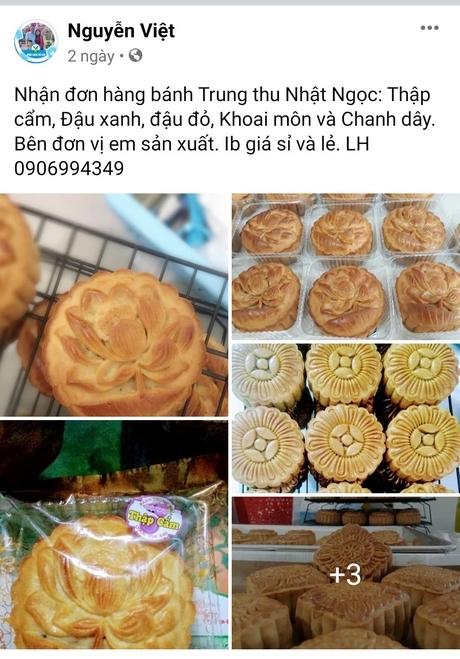 Nhiều người chuyển sang bán bánh trung thu qua kênh online.