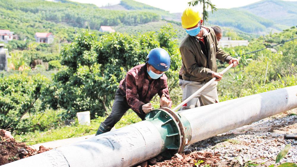 Bắc Giang, tăng tốc thi công, dự án, chống quá tải lưới điện, điện lực, tổn thất điện năng