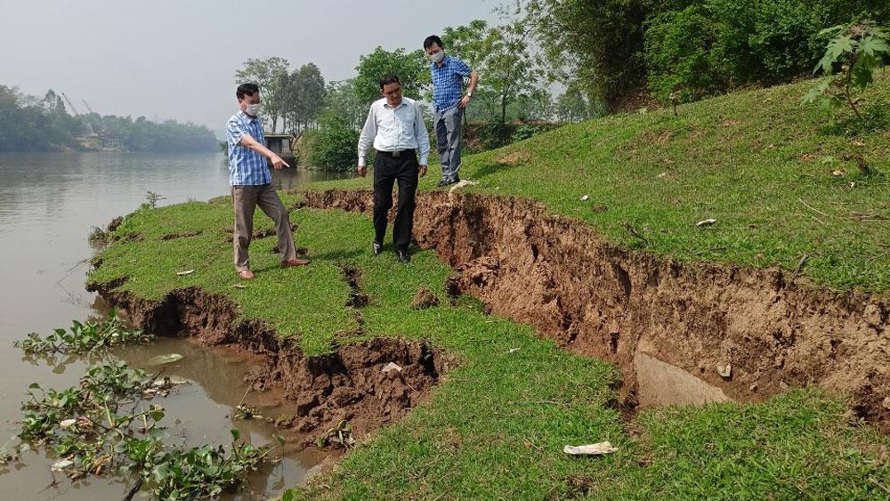 sạt trượt; đê hữu Thương; Bắc Giang; thủy lợi